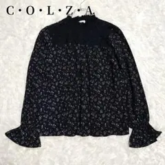 コルザ　COLZA　ブラウス　長袖　ブラック　花柄　総柄　大人　フェミニンのサムネイル