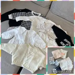 子供服80まとめ売り トップス肌着靴下15点セット 女の子