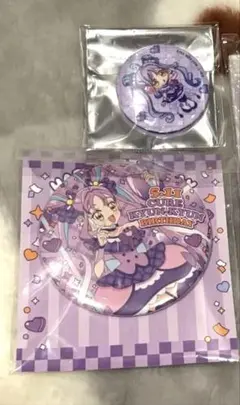 プリキュア バースデー 缶バッジ ドットアート 特典キュンキュン