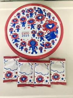 EXPO 2025 ミャクミャクデザイン 缶 おまけクッキー付き