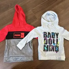 PUMA & BABY DOLL フード付きトレーナー 120