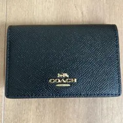 COACH ブラック レザー 名刺入れ　☆新品未使用☆