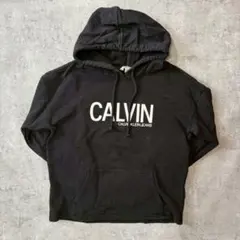 海外古着☆CALVIN KLEIN JEANS ブラックフーディ　サイズS