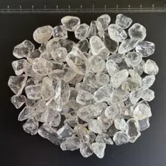 天然石水晶　ブラジル産　さざれ石　中粒〜大粒　200g