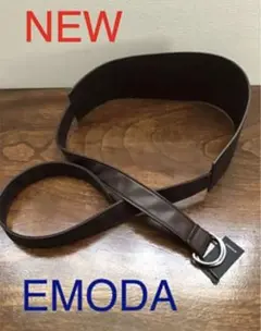 新品　EMODA ボリューム　ワイドベルト　ブラウン　レディース　ベルトのサムネイル