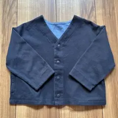 【UNIQLO】ダークブルー ボタン付きカーディガン　90