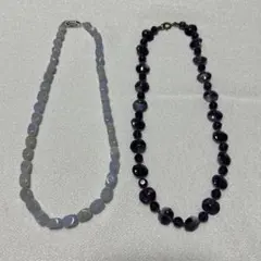 天然石ネックレス　２本