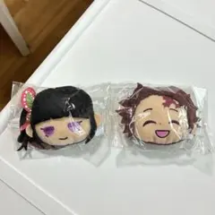 未使用品★鬼滅の刃★竈門炭治郎★栗花落カナヲ★きゃらまる★ぬいぐるみバッジ