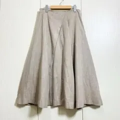 美品 L’EQUIPE ヨシエイナバ ストレッチ タックフレアスカートのサムネイル