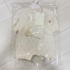 新生児　退院着　帽子付き　お宮参り　ロンパース