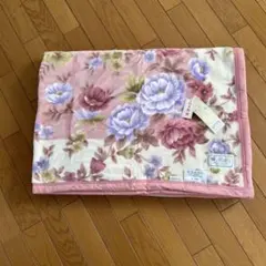 ローズ　毛布　日本製