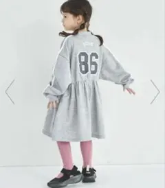 専用　PAIR MANON 裏毛 ナンバリング ライン ワンピース