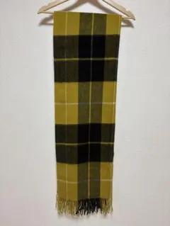 green label relaxing マスタード チェック ストール