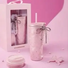 中国限定　スターバックス　ステンレスタンブラー　ラインストーン　バレンタイン