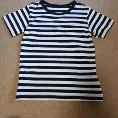 GT　ボーダーTシャツ 白黒130