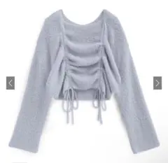 ドロストフェザーニットトップス[tu1498]