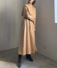 AMERI アメリ　ヴィンテージ　クリオネ　ベルテッド　ドレス　タグ付き未使用のサムネイル
