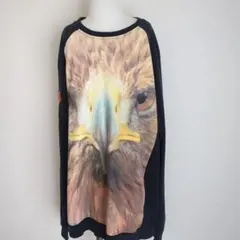 adidasOriginals 鷹、ワシ ビックロゴプリント トレーナー 黒