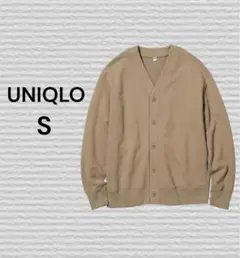《UNIQLO》スウェットカーディガン 32 BEIGE S