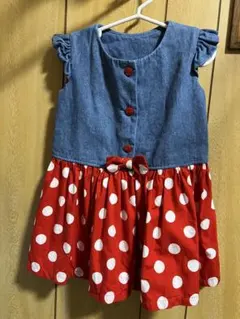 ワンピース　ミニーちゃん風　100cm