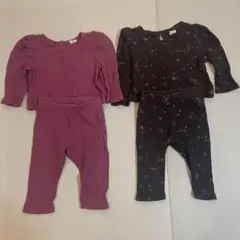 babygap ワッフル　セットアッシュ　セット