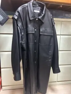 PAGEBOY エコレザーカスタムロングブルゾン