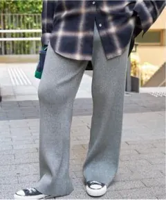 Spick & Span ラメニットパンツ　36サイズ