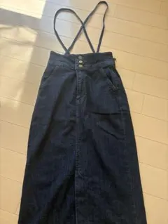 Lee サスペンダー付きデニムスカート S