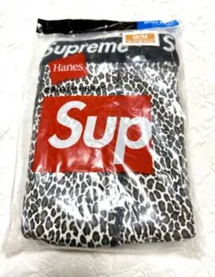新品 Supreme Hanes Boxer ボクサーパンツ 1枚 ヒョウ柄 M
