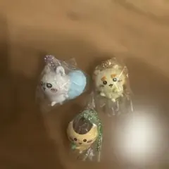 ✴︎モモンガ、シーサー、くりまんじゅう マスコットキーチェーンセット