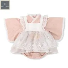 新品 コトリ cottoli ベビー　袴ロンパス+キャミソール 80 ピンク