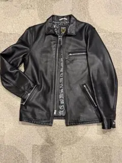 中古　stussy Schott コラボ レザー シングルライダースジャケット 中古 stussy Schott コラボ レザー シングルライダース