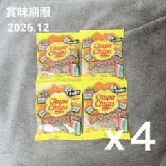 【4袋】チュッパチャプス_サワーバイト_グミ ミックスフルーツ味（1袋55g）のサムネイル