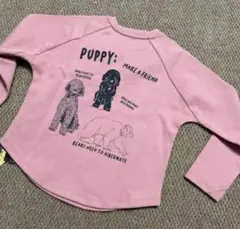 lazyoaf 犬のイラスト ピンク トレーナー - メルカリ