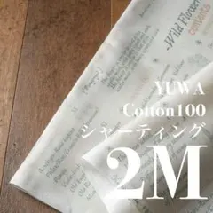 Yka12-2◆2M◆YUWA×秋田景子さん◆綿100シャーティング◆英字