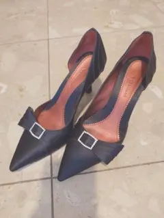 【コールハーン】ブラックポインテッドトゥハイヒール│ビンテージ