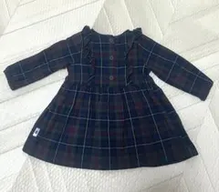 チェック柄ワンピース　90