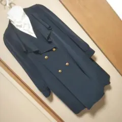 Leilian レリアン ドレープ襟 エレガント薄手コートゆったりなサイズ感