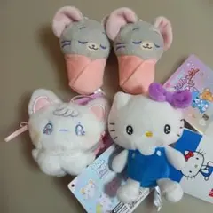 【最終値下げ】４点セット★マスコット　ハローキティ　とむとじぇりーごっこ