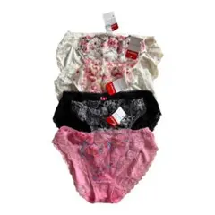 Triumph 花柄刺繍ショーツ4枚セット Mサイズ