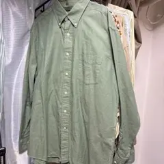 nautica ノーティカ 90s オリーブグリーン ボタンダウンシャツ L