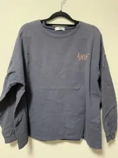 SHEENA チャコールグレー 長袖Tシャツ