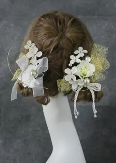 A23※※卒業式 成人式 結婚式 ツインテール リボン