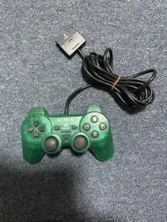 SONY PS2 透明グリーン コントローラー