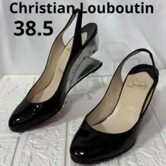 クリスチャンルブタン アーモンドトゥ スリングバック パンプス