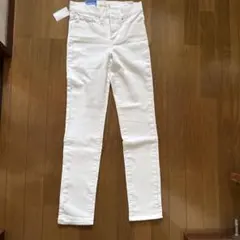 ホワイトスキニーパンツ ハイウエスト デニム