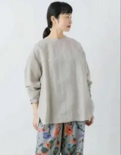 かぐれ リネンスクエアケープシャツ ラベンダー 美品 - メルカリ