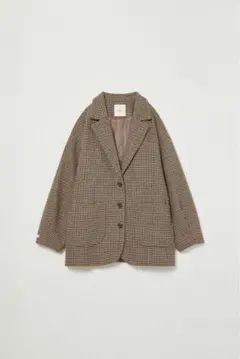 EAPHI WOOL LIKE CHECK JACKET