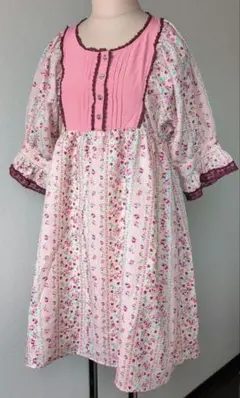 メゾピアノ160花柄フリル袖ワンピース フェアリーグランジ姫ギャルy2k