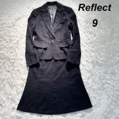 Reflect スーツ セットアップ ジャケット&スカート ラメ 黒 9
